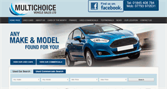 Desktop Screenshot of multichoicevehiclesales.co.uk