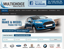 Tablet Screenshot of multichoicevehiclesales.co.uk
